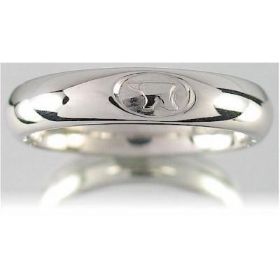 Platinum Grena Green wedding ring