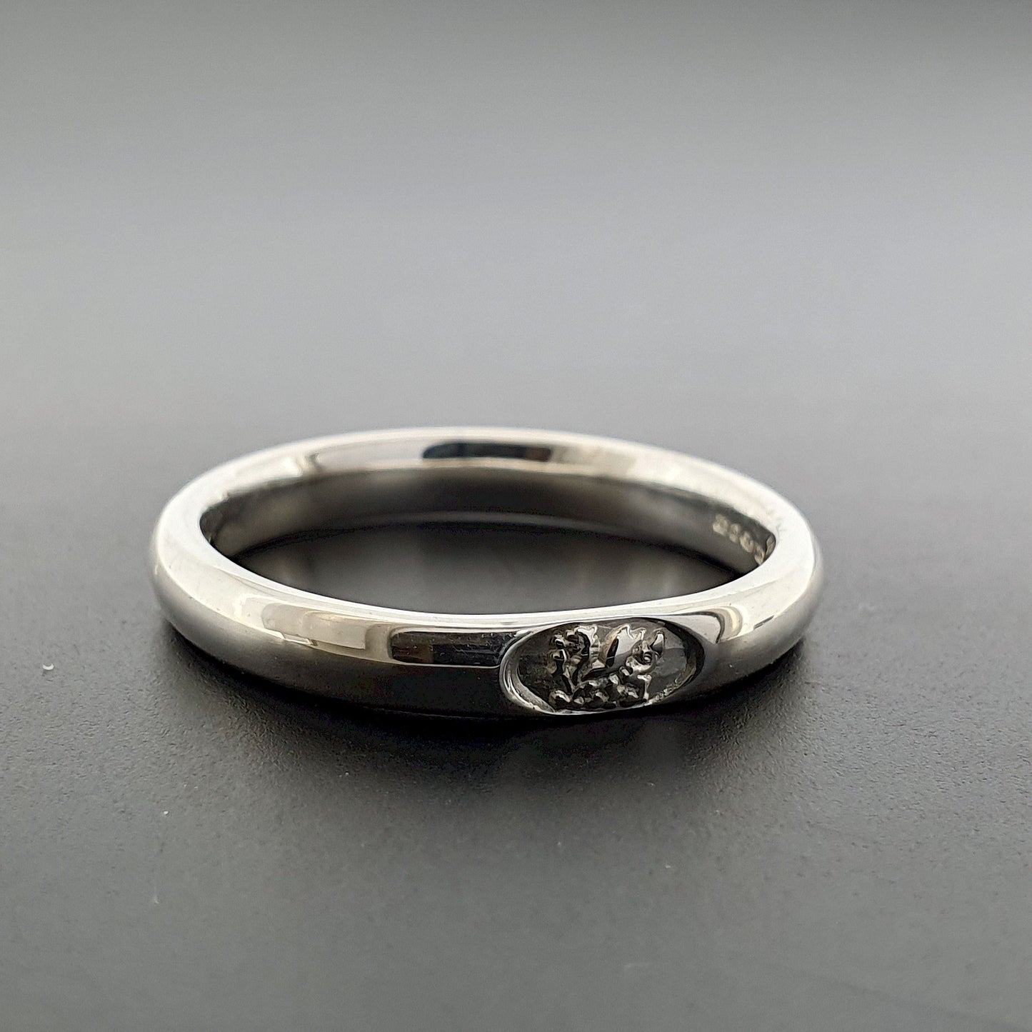 Welsh narrow silver wedding ring - Gretna Green Wedding Rings