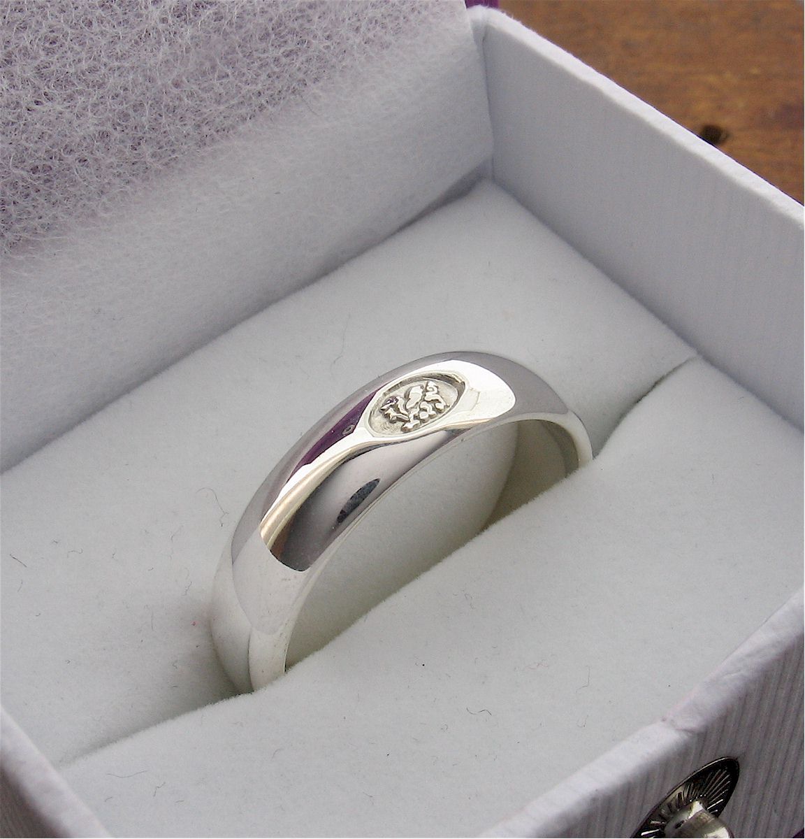 Welsh wide silver wedding ring - Gretna Green Wedding Rings