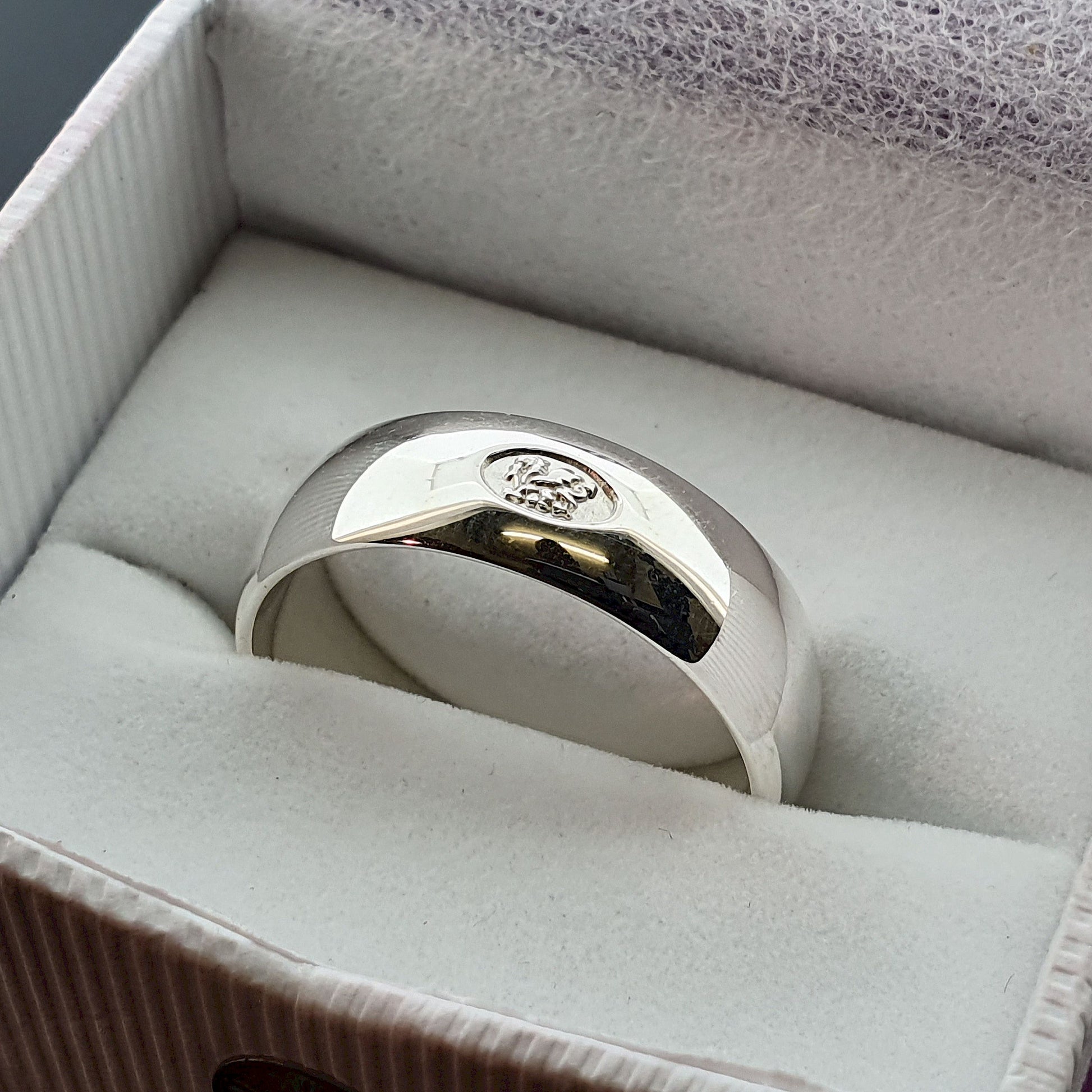 Welsh wide silver wedding ring - Gretna Green Wedding Rings