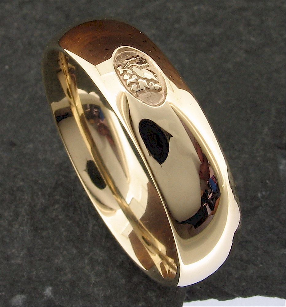 Welsh wide gold wedding ring - Gretna Green Wedding Rings