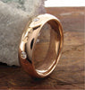 Gretna Anvil rose gold wedding rings | Scottish handmade bands