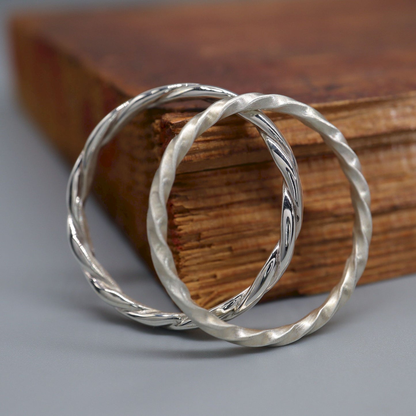 Handfasting Celtic double Rope wide wedding rings, handmade in silver or gold