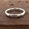 Wedding ring 3mm to 4mm Gretna Green narrow womens white gold court - Gretna Green Wedding Rings