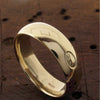 Wedding ring 7mm to 8mm Gretna Green Anvil wide mens yellow gold court - Gretna Green Wedding Rings