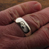 Silver wedding ring 7mm to 8mm Gretna Green mens wide court - Gretna Green Wedding Rings