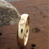 Wedding ring 3mm or 4mm Gretna Anvil narrow womens yellow gold court - Gretna Green Wedding Rings