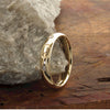 Diamond wedding ring 3mm-4mm Gretna Anvil narrow womens gold court - Gretna Green Wedding Rings