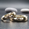 Gretna Green matching gold ring set, 4mm and 6mm - Gretna Green Wedding Rings