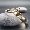 Gretna Green matching gold ring set, 4mm and 6mm - Gretna Green Wedding Rings