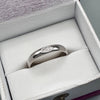 Platinum wedding ring 3mm to 4mm Scottish Thistle narrow band. - Gretna Green Wedding Rings