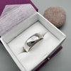 Wedding ring 7mm to 8mm Scottish Thistle white gold wide band. - Gretna Green Wedding Rings