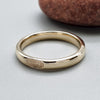 Wedding ring 3mm to 4mm Scottish Thistle yellow gold narrow band. - Gretna Green Wedding Rings