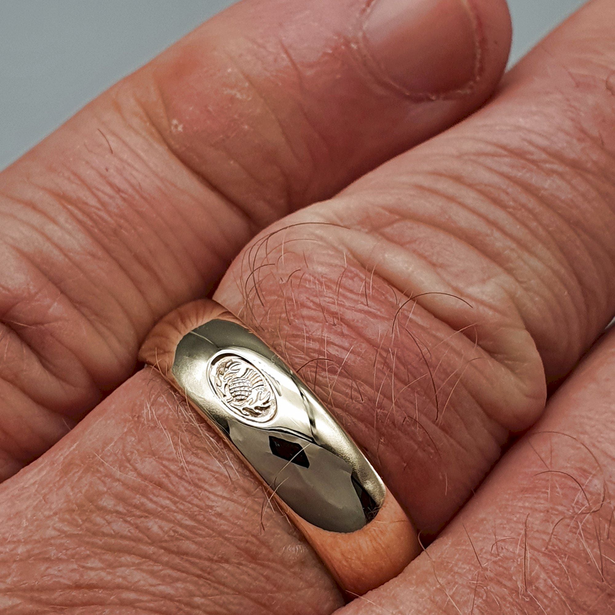 Wedding ring, Scottish yellow gold medium band. – Gretna Green Wedding ...