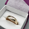 Wedding ring 7mm to 8mm Scottish Thistle yellow gold wide mens band. - Gretna Green Wedding Rings