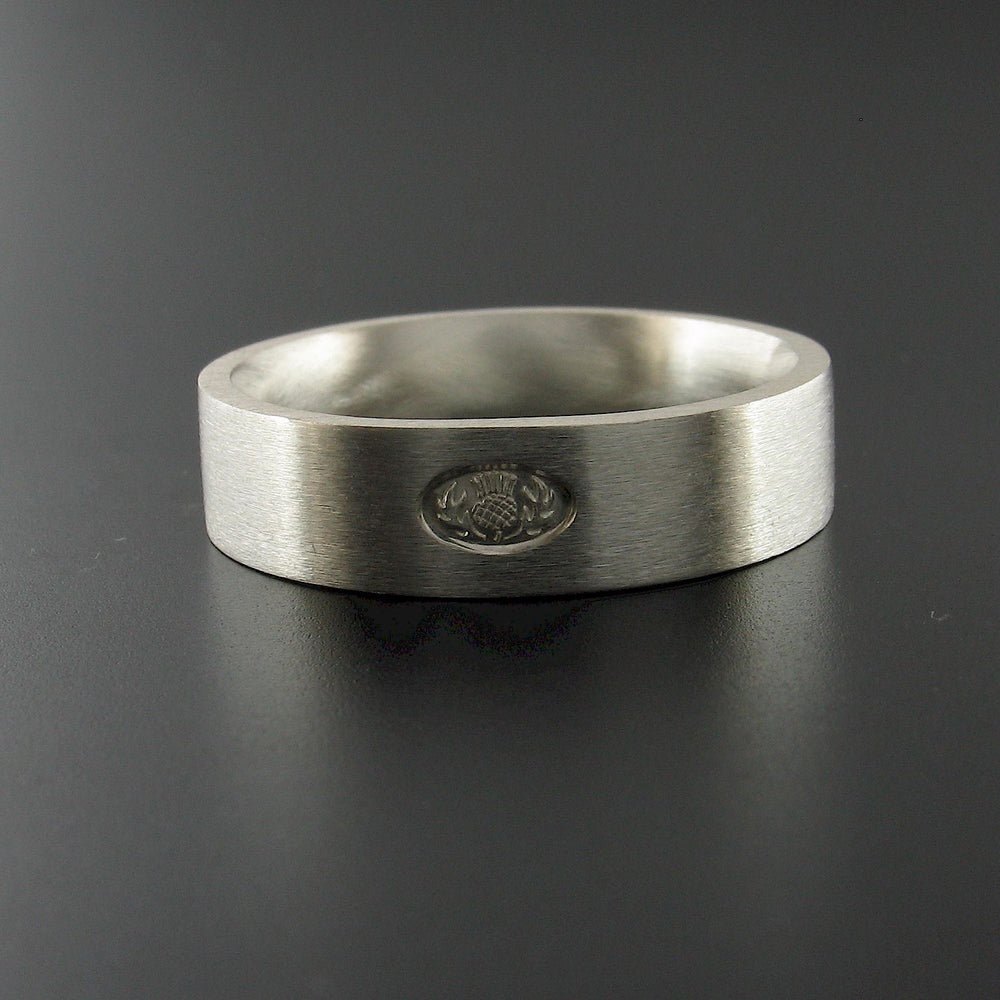 Scottish Thistle handmade wedding rings | Handmade Scottish bands ...