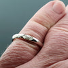Welsh narrow silver wedding ring - Gretna Green Wedding Rings