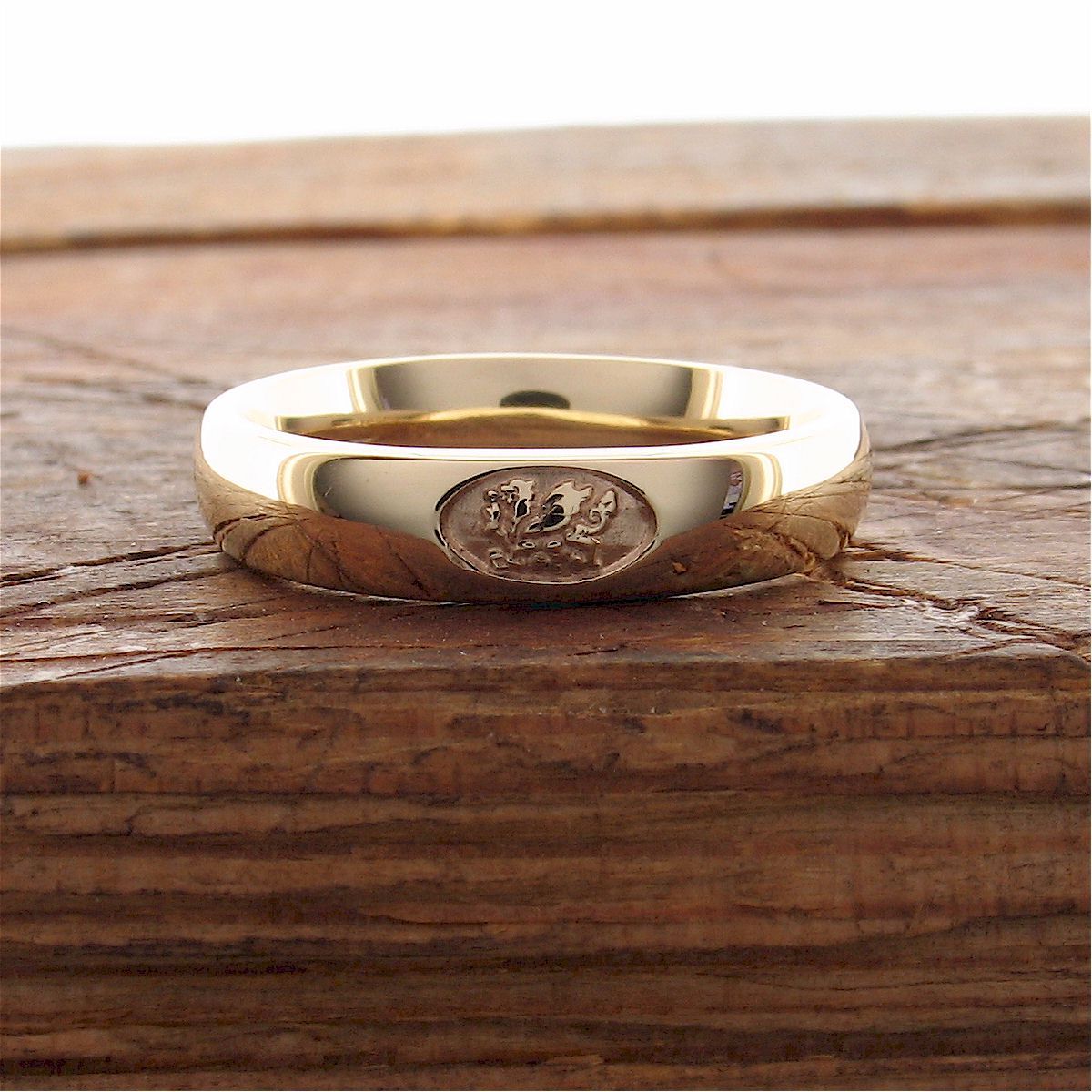 Welsh narrow gold wedding ring - Gretna Green Wedding Rings