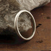 White gold narrow court wedding ring. - Gretna Green Wedding Rings